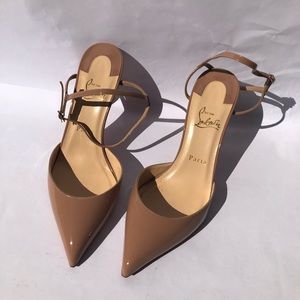 Louboutin Patent Nude Pumps
